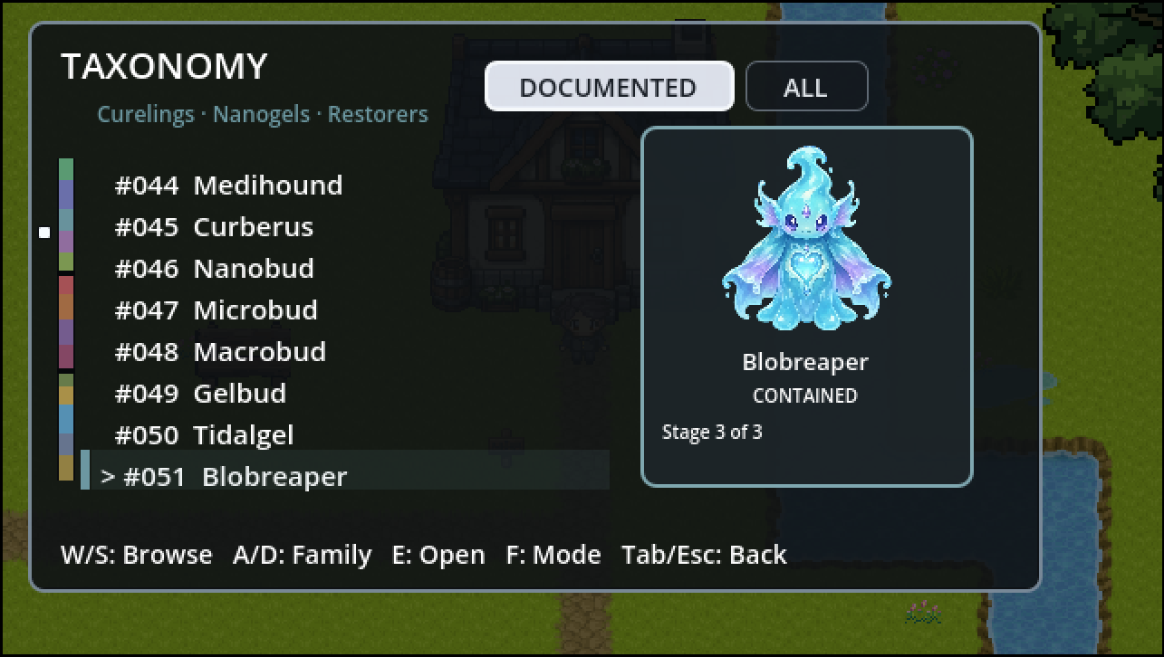 The documented Morphidlog taxonomy catalogue